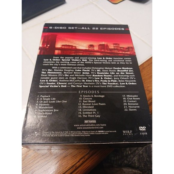 Law & Order: Special Victims Unit - The First Year (DVD, 2003, 6-Disc Set) - Picture 3 of 3